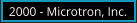 2000 - Microtron, Inc.